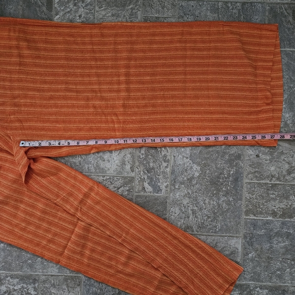 Old Navy Orange Linen Wide-Leg Pants Size Large - Picture 6 of 6